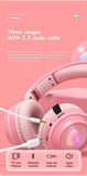 Wireless Headphones Rabbit Ear Headphones with Microphone Cute Girl Music Bluetooth Headphones for Kids Gaming Headphones